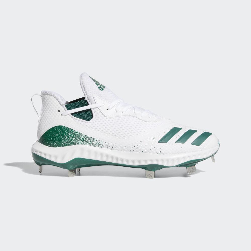 Adidas Men's Icon V Bounce Baseball Cleats Dark Green/White Ireland G28270